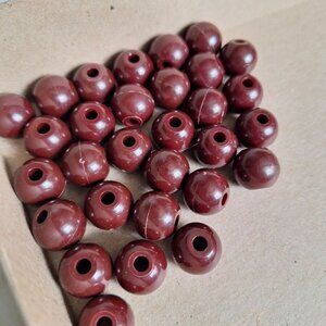 Score Four Replacement Pieces Brown Beads 1970s Game Stack Connect‎ 31 Balls